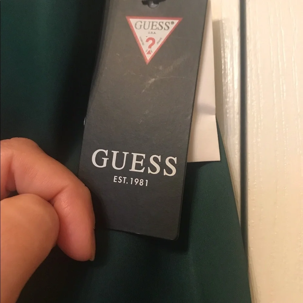 Guess Keyhole Satin Midi Dress - Picture 8 of 12